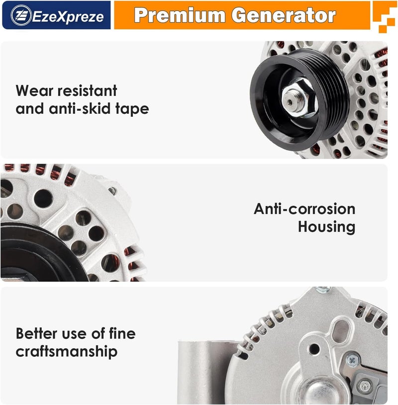 E EZEXPREZE Ezexpreze 7750N New Alternator Compatible With Ford Escort, Ranger, Mazda Pickup 2.3L 2.3 3.0L 3.0 4.0L 5.0 5.0L 5.8 5.8L 1992-1997 92 93 94 95 96 97 F07F-10300-AA F07U-10300-AA F07U-10300-AB AFD0012 - Image 4